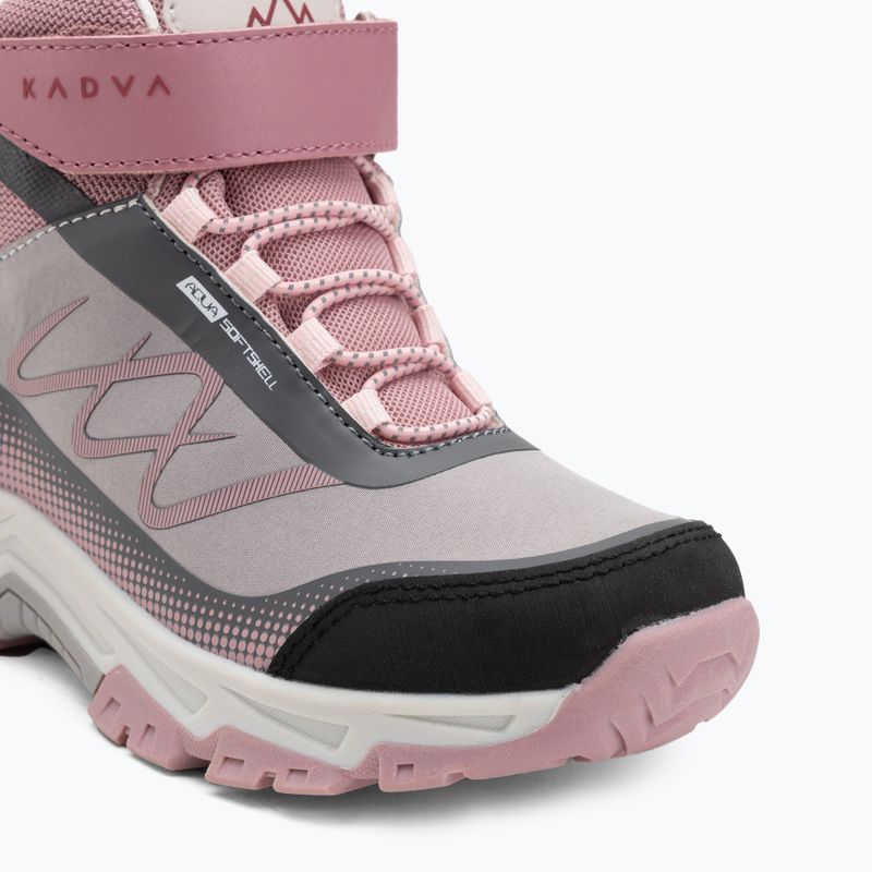 Vaikiški žygio batai KADVA Rocky Trail Mid WaterProof Softshell pilki 10
