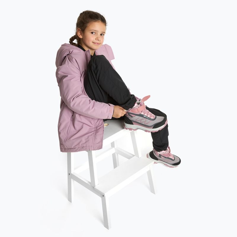 Vaikiški žygio batai KADVA Rocky Trail Mid WaterProof Softshell pilki 4