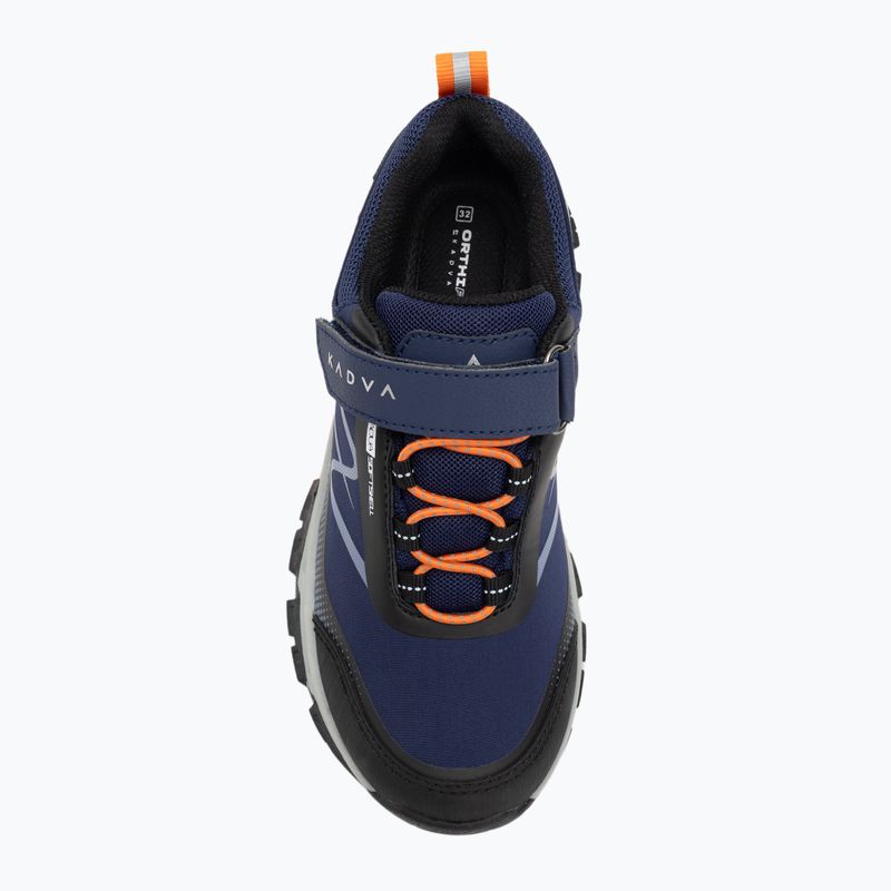 Vaikiški žygio batai KADVA Rocky Trail Low WaterProof Softshell tamsiai mėlyni 8
