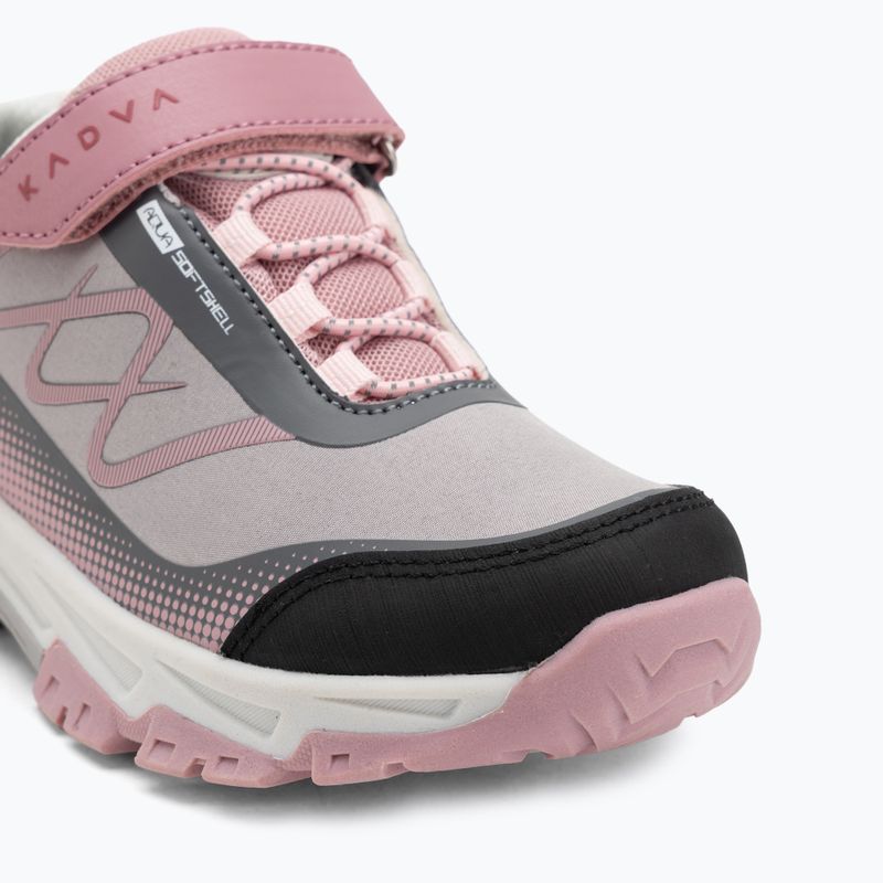 Vaikiški žygio batai KADVA Rocky Trail Low WaterProof Softshell pilki 10