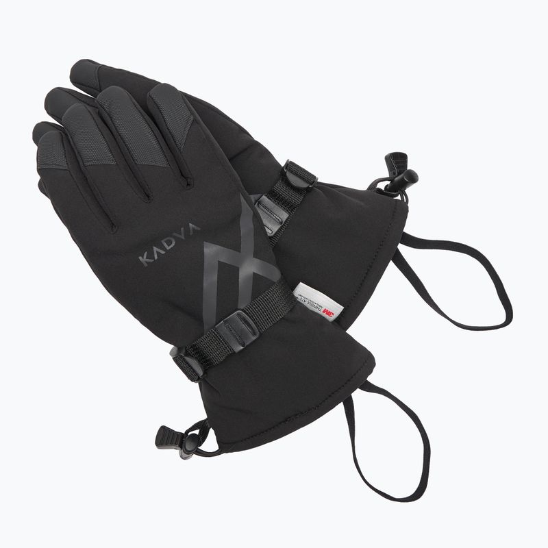 Moteriškos slidinėjimo pirštinės KADVA Mountain Flow 3M Thinsulate black 10