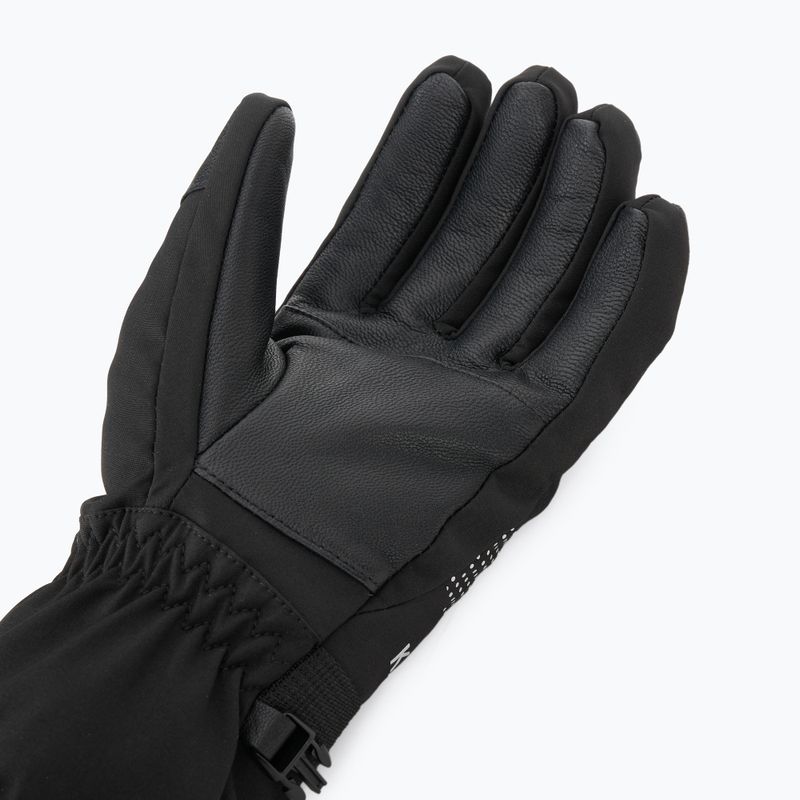 Moteriškos slidinėjimo pirštinės KADVA Mountain Flow Pro oda 3M Thinsulate juoda 7