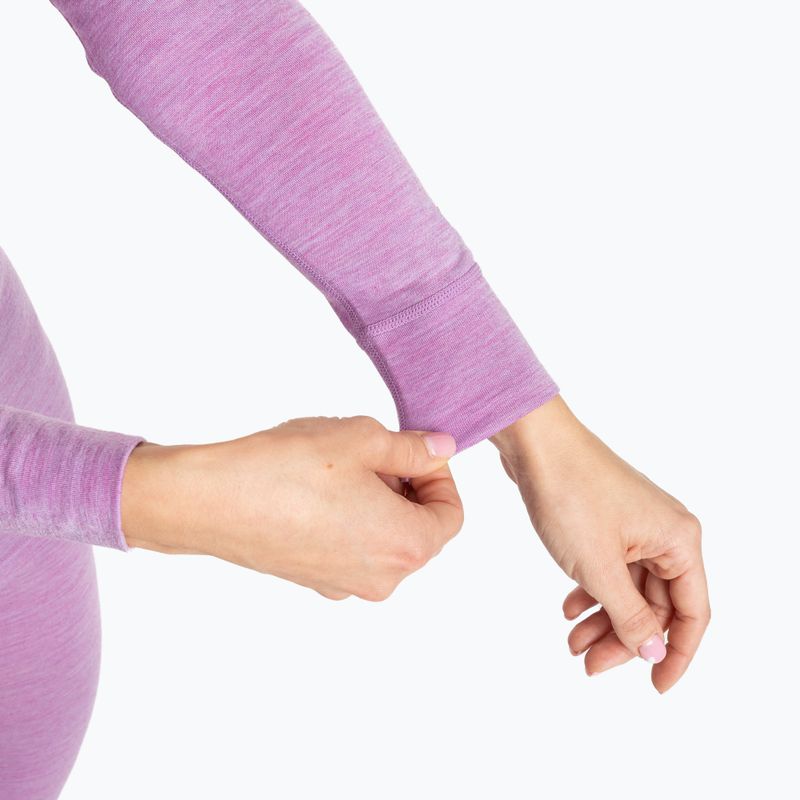Moteriškų termoaktyvių apatinių komplektas WOOLCANO Merino SET0543 violetinis 4