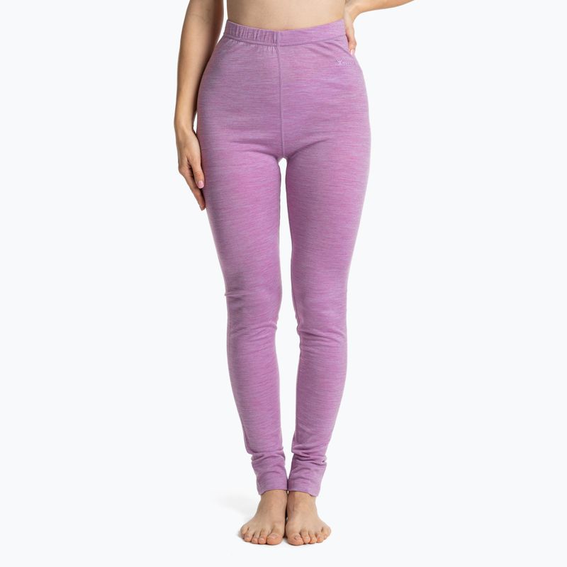 Moteriškų termoaktyvių apatinių komplektas WOOLCANO Merino SET0543 violetinis 7