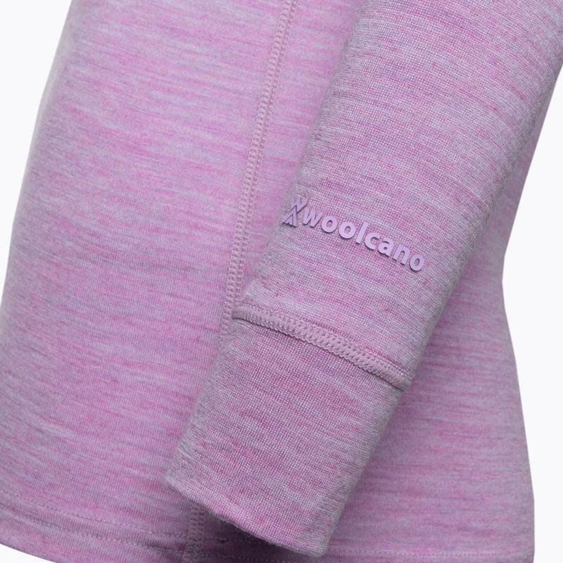 Moteriškų termoaktyvių apatinių komplektas WOOLCANO Merino SET0543 violetinis 12