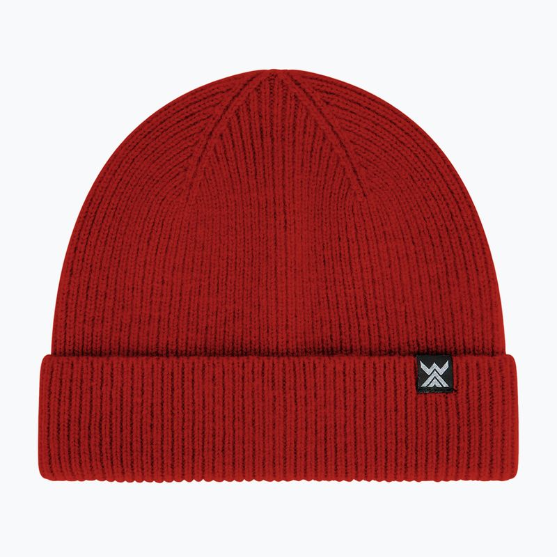 Žieminė kepurė WOOLCANO Merino HAT0440 raudona