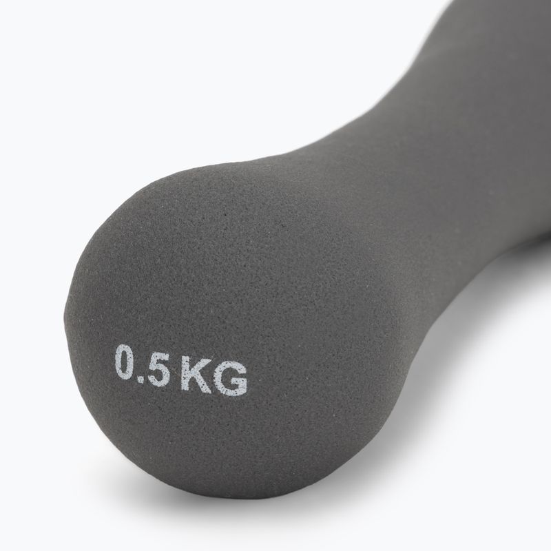 Neopreno hantelis XTREXO TX0-B4M007 0,5 kg pilkas 5