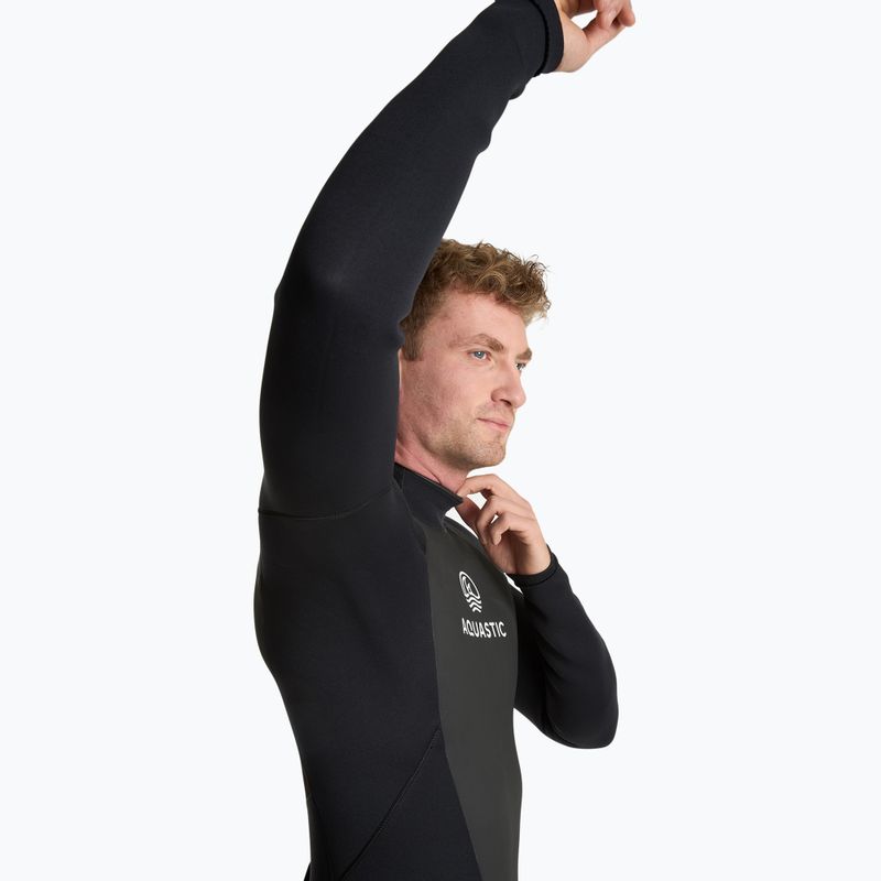 Vyriškas neopreninis kostiumas banglenčių sportui AQUASTIC 4/3 mm WAVEY black 7
