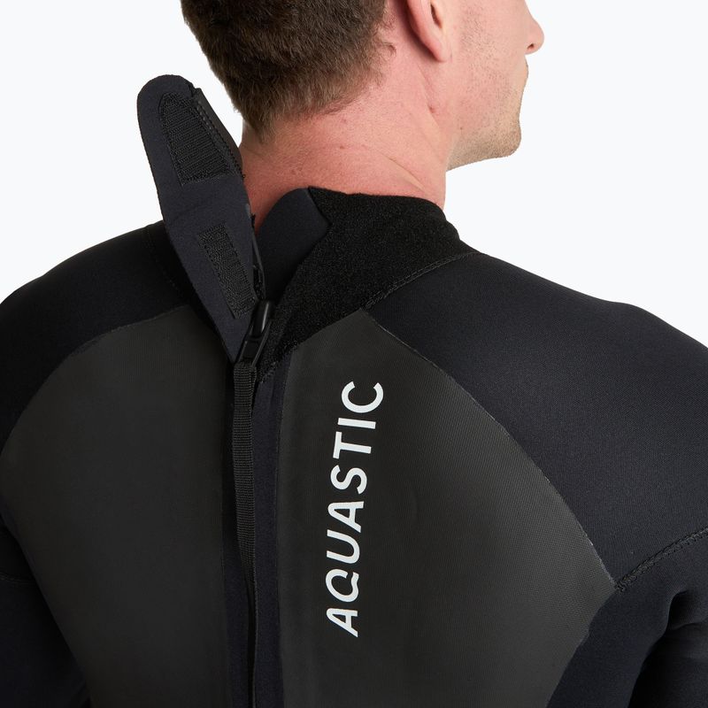 Vyriškas neopreninis kostiumas banglenčių sportui AQUASTIC 4/3 mm WAVEY black 9