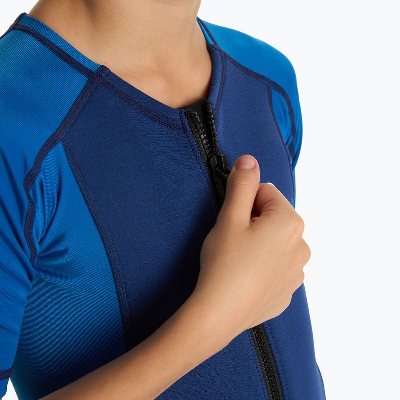 Vaikiškas neopreninis kostiumas AQUASTIC iš neopreno 1.5 mm WAVEY blue 5