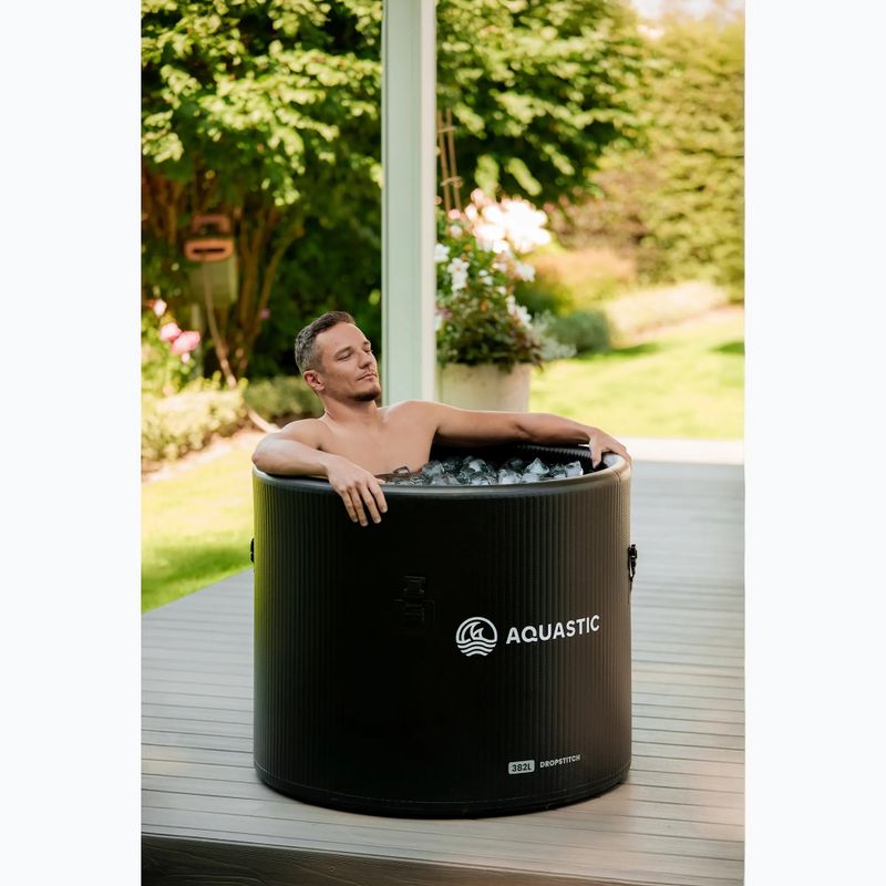 Rinkinys AQUASTIC baseinas 382 l su BrrFree agregatu morsavimui black 5