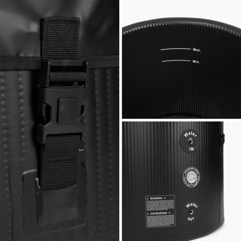 AQUASTIC baseinas žiemos maudynėms BrrFree 382L dropstitch juodas 8