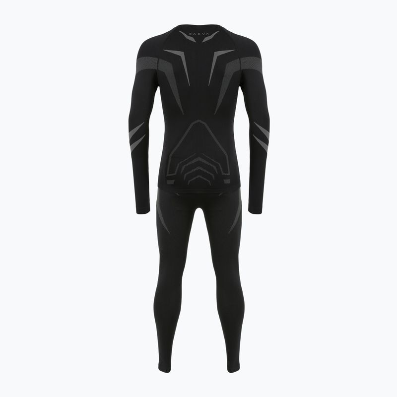 Vyriškų termoaktyvių apatinių komplektas KADVA ALPINESTEP COOLMAX THERMAL PRO DRY be siūlių juodas 11