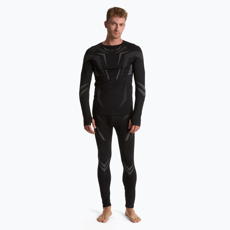 Vyriškų termoaktyvių apatinių komplektas KADVA ALPINESTEP COOLMAX THERMAL PRO DRY  black