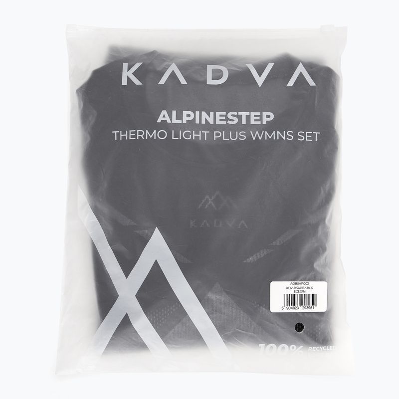 Moteriškų termoaktyvių apatinių komplektas KADVA ALPINESTEP THERMO LIGHT PLUS be siūlių, juodos spalvos 10