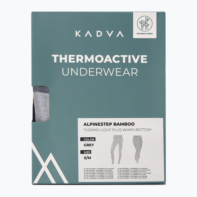 Moteriškos termoaktyvios kelnės KADVA ALPINESTEP BAMBOO THERMO LIGHT PLUS gray 8
