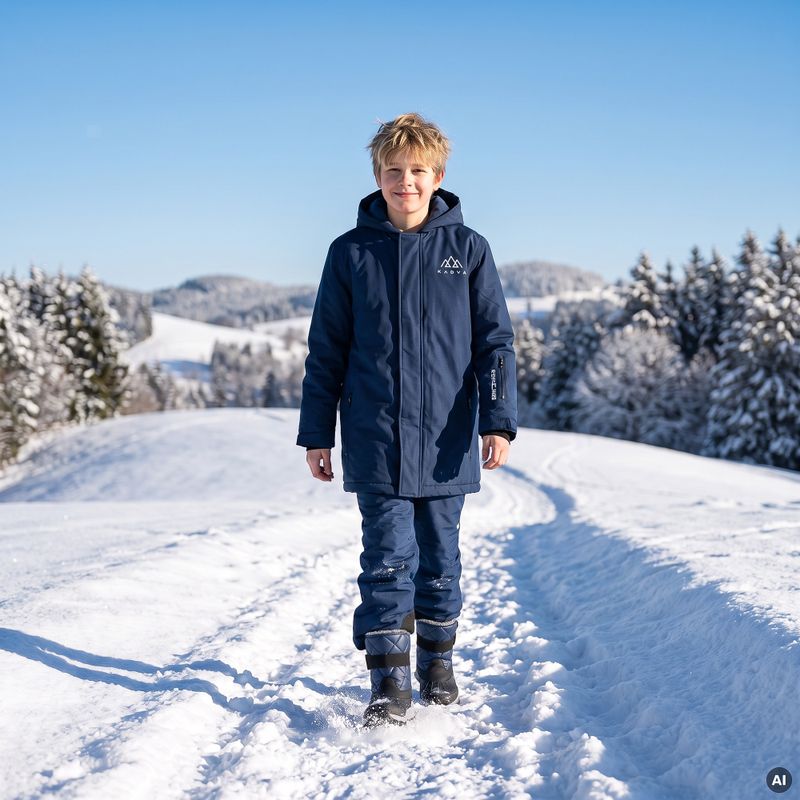 Vaikiški žieminiai batai KADVA Andes WP JR tamsiai mėlyni 6