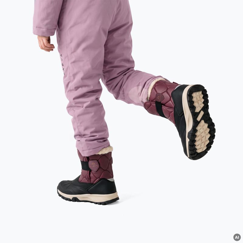 Vaikiški žieminiai batai KADVA Andes WP JR bordo spalvos 3