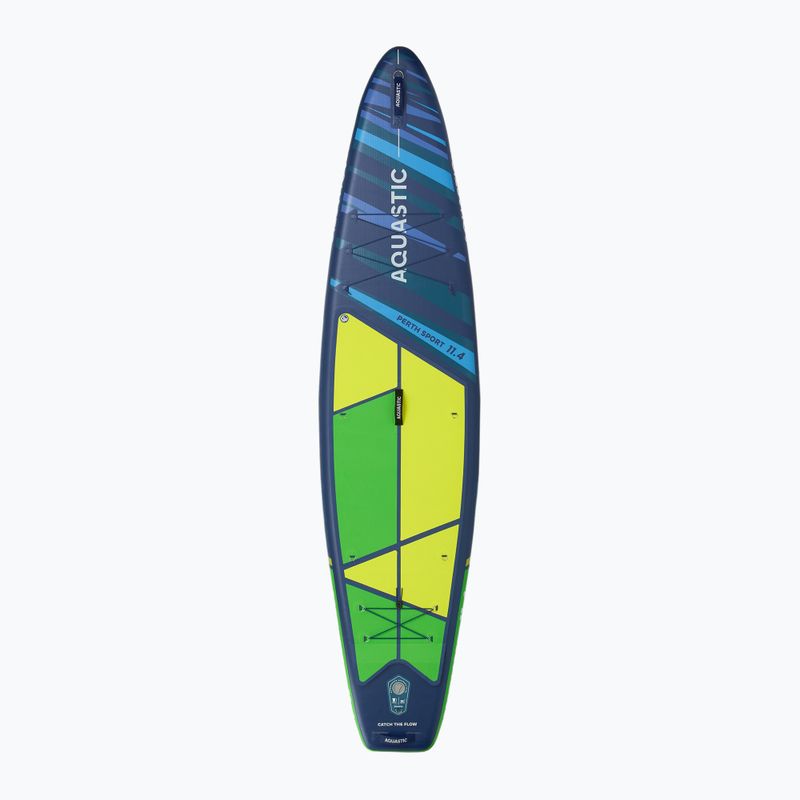 Rinkinys pripučiama lenta SUP AQUASTIC Perth Sport 11'4" MSL allround green