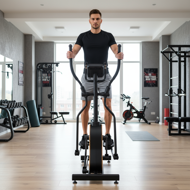 Elipsinis treniruoklis XTREXO OM400 Wood black 11