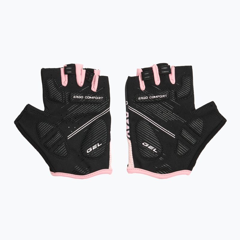 Moteriškos dviračių pirštinės ATTABO Vito WMNS gel shock proof rožinės/juodos 3