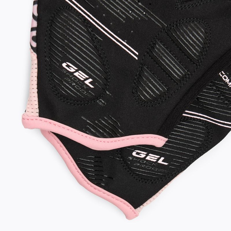 Moteriškos dviračių pirštinės ATTABO Vito WMNS gel shock proof rožinės/juodos 5
