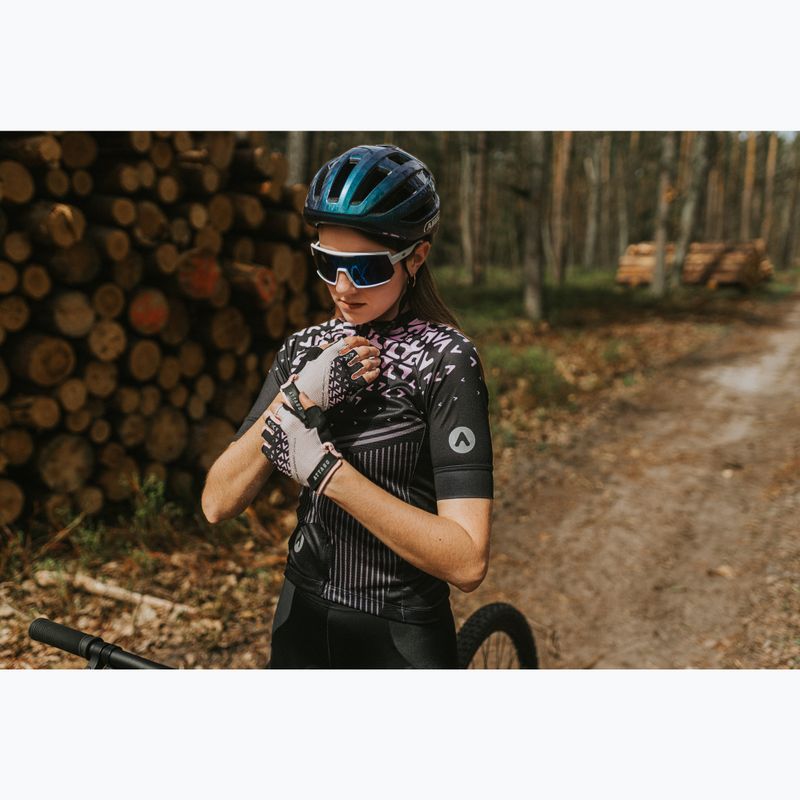 Moteriškos dviračių pirštinės ATTABO Vito WMNS gel shock proof rožinės/juodos 8