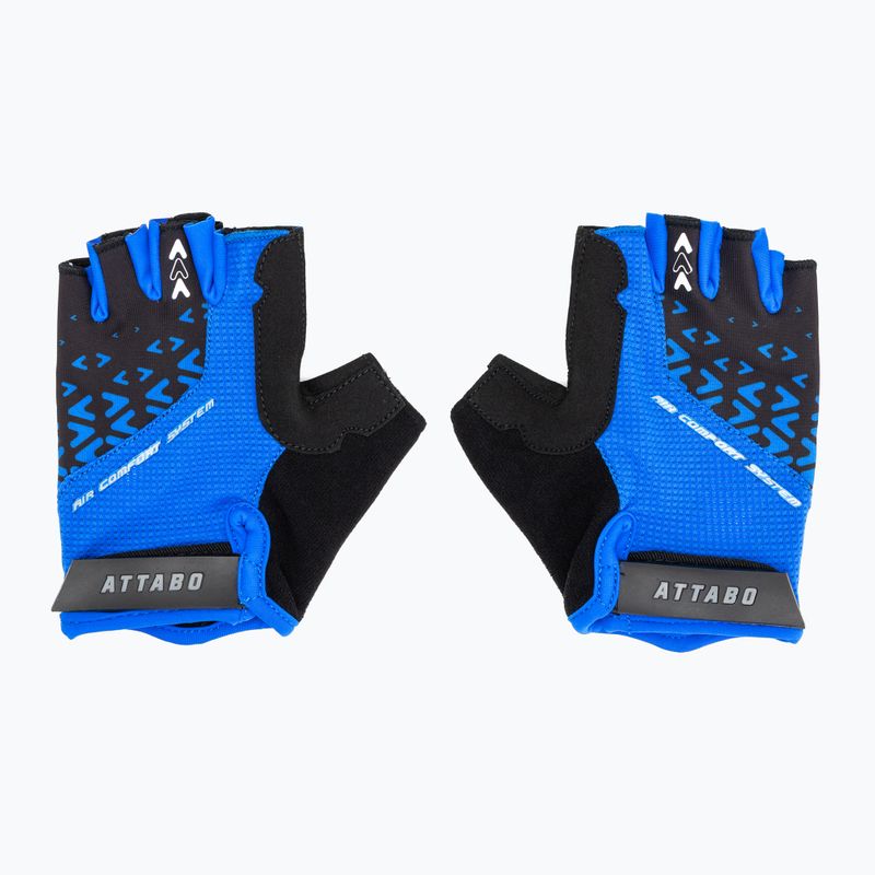 Dviračių pirštinės ATTABO Vito gel shock proof mėlynos/juodos 2