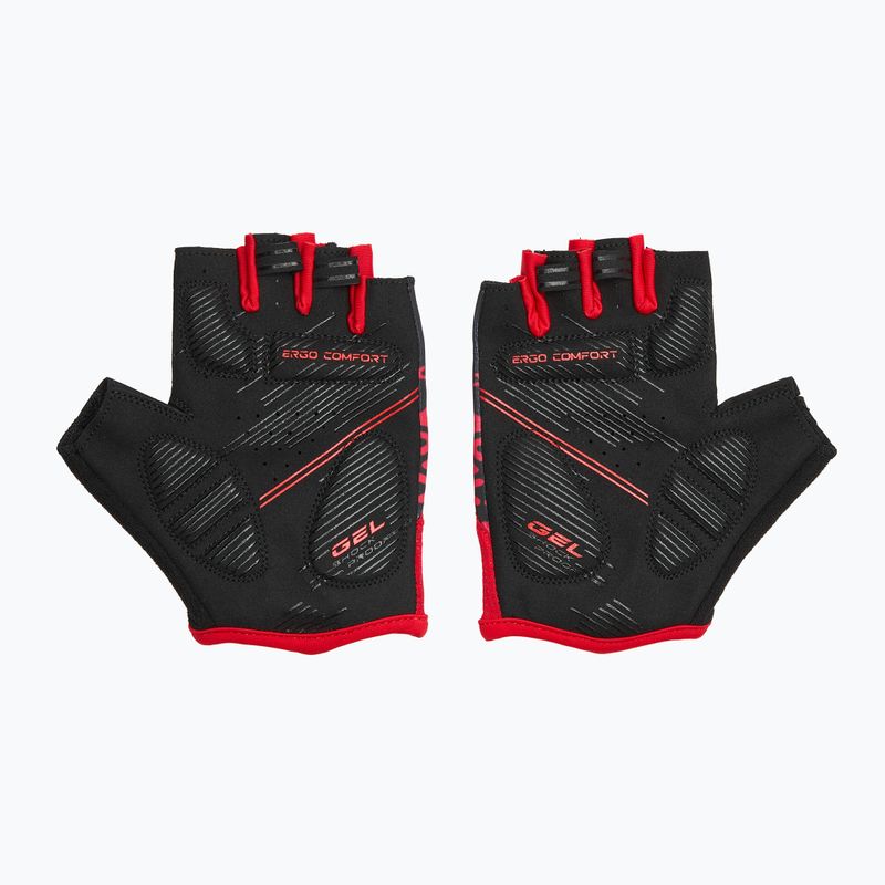 Dviračių pirštinės ATTABO Vito gel shock proof raudonos/juodos 2