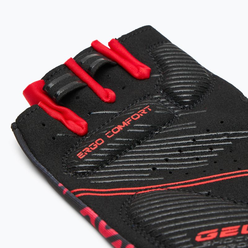 Dviračių pirštinės ATTABO Vito gel shock proof raudonos/juodos 4