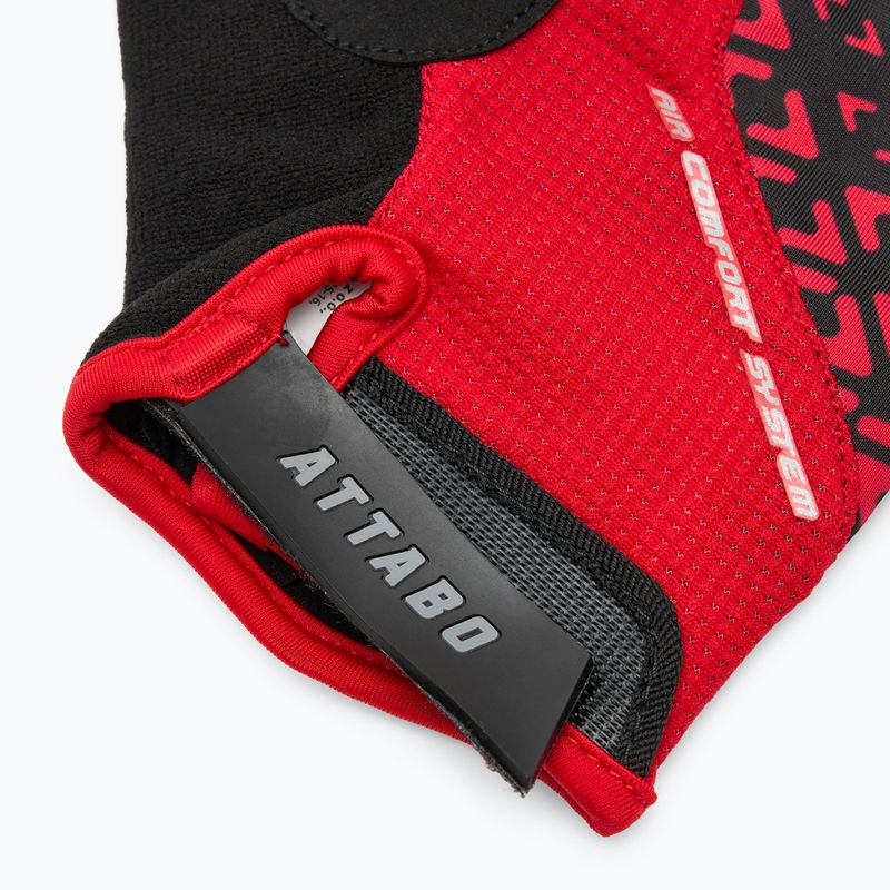 Dviračių pirštinės ATTABO Vito gel shock proof raudonos/juodos 6