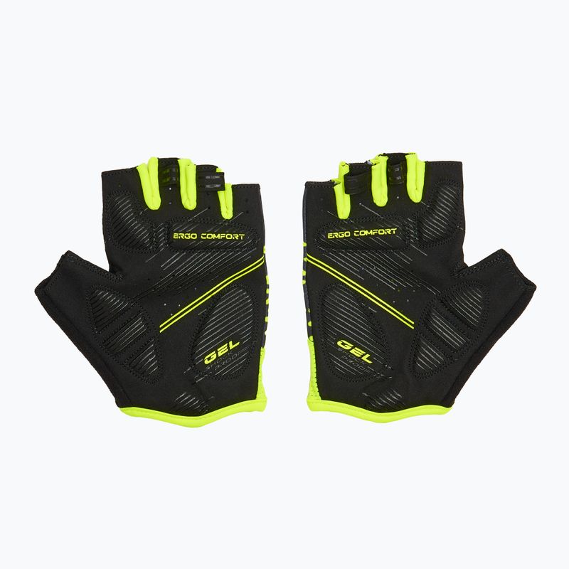 Dviračių pirštinės ATTABO Vito gel shock proof laimos palvos/juodos 3