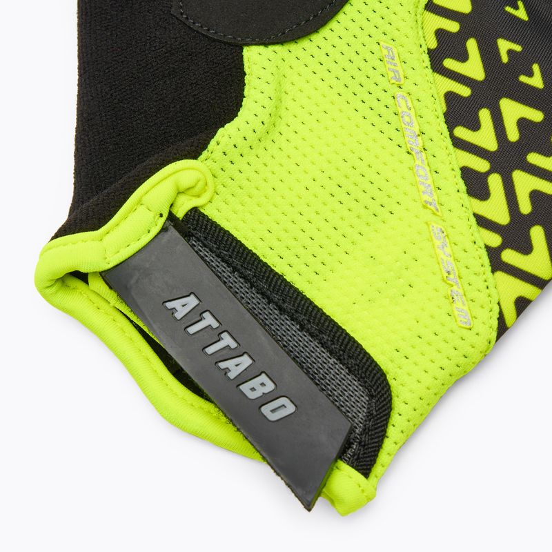 Dviračių pirštinės ATTABO Vito gel shock proof laimos palvos/juodos 6