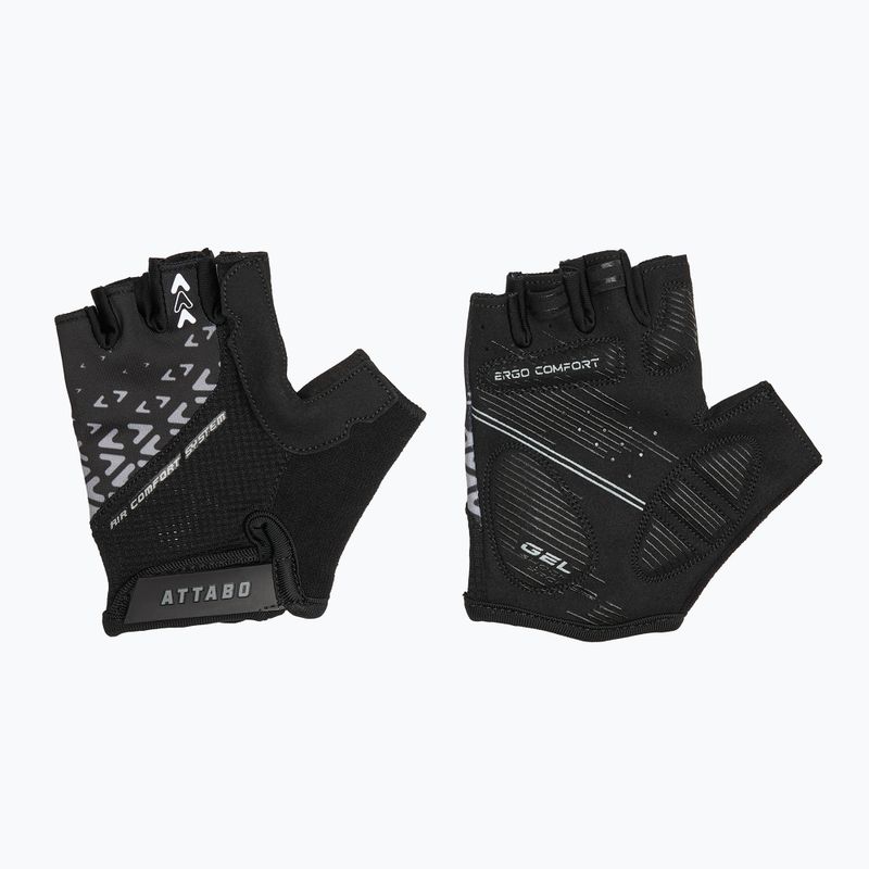 Vaikiškos dviračių pirštinės ATTABO Vito JRB gel shock proof juodos