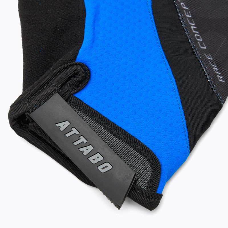 Dviračių pirštinės ATTABO Kinu Pro shock absorbing system mėlynos/juodos 6