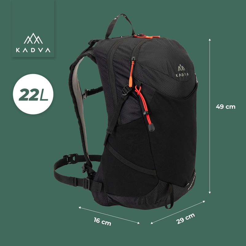 Turistinė kuprinė KADVA Aventura 22 l juoda 22