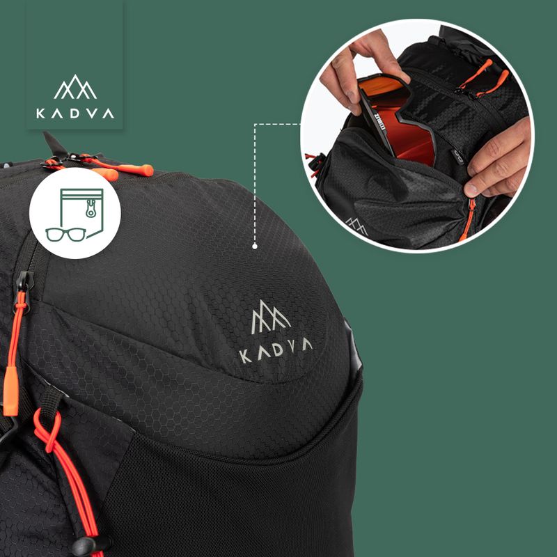 Turistinis kuprinė KADVA Aventura 22 l juoda 23