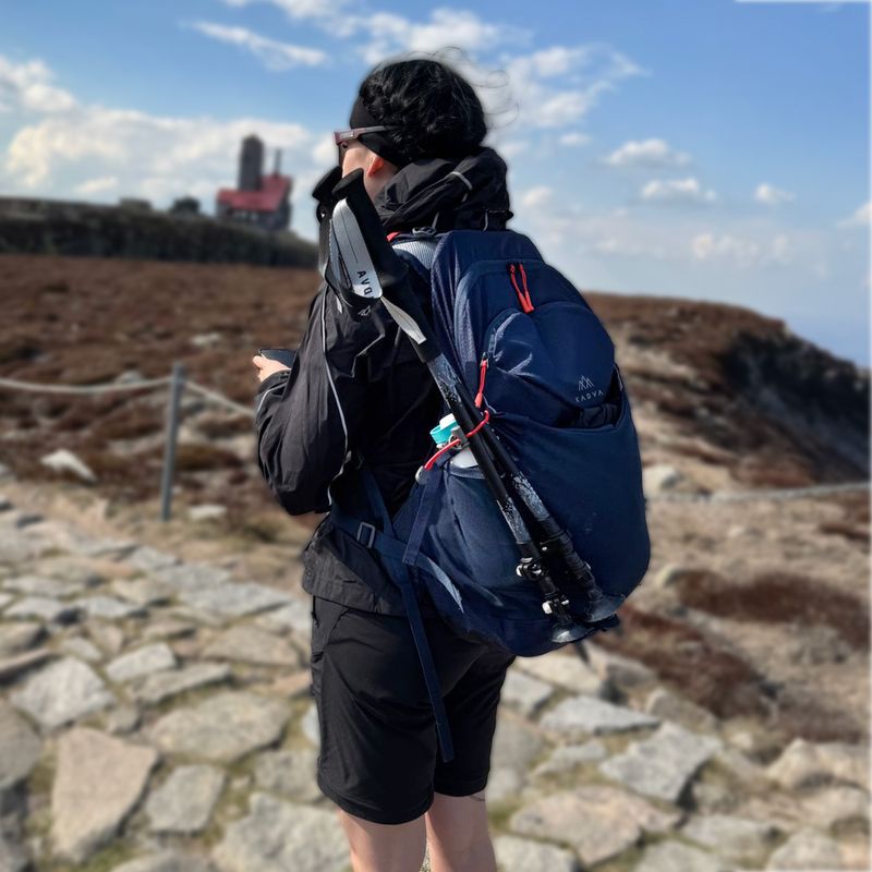 Turistinis kuprinė KADVA Aventura 22 l plieninės mėlynos spalvos 22