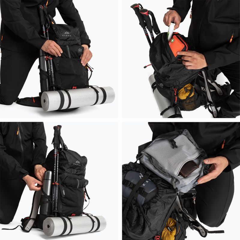 Žygio kuprinė KADVA Sendero 35 l juoda 12