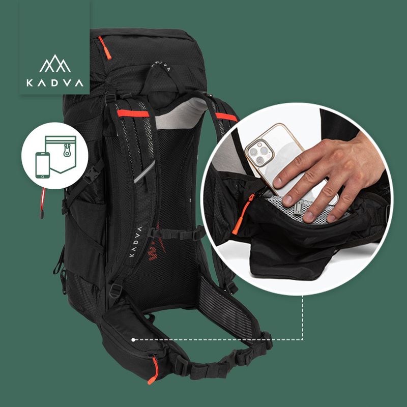 Trekkingo kuprinė KADVA Sendero 35 l juoda 24
