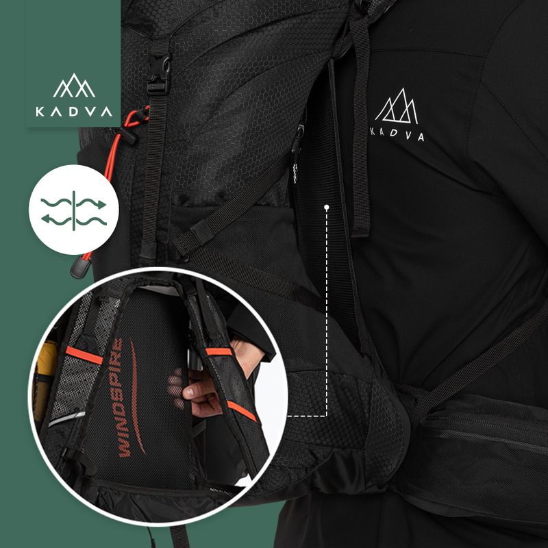 Žygio kuprinė KADVA Sendero 35 l juoda 28