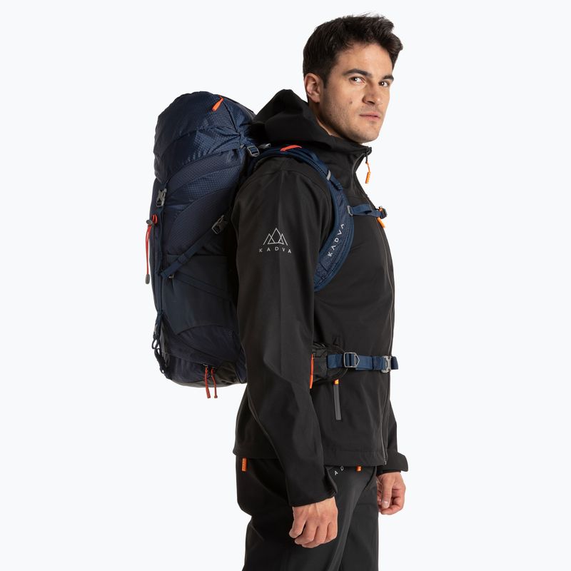 Trekkingo kuprinė KADVA Sendero 35 l plieninės mėlynos spalvos 12