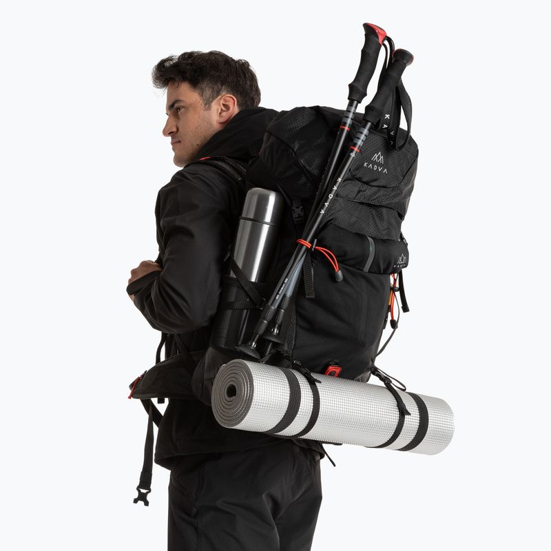 Trekkingo kuprinė KADVA Sendero 35 l plieninės mėlynos spalvos 15