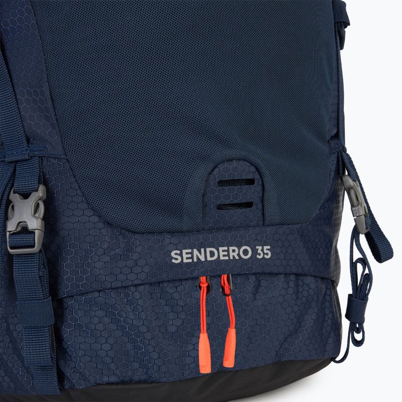 Trekkingo kuprinė KADVA Sendero 35 l plieninės mėlynos spalvos 5