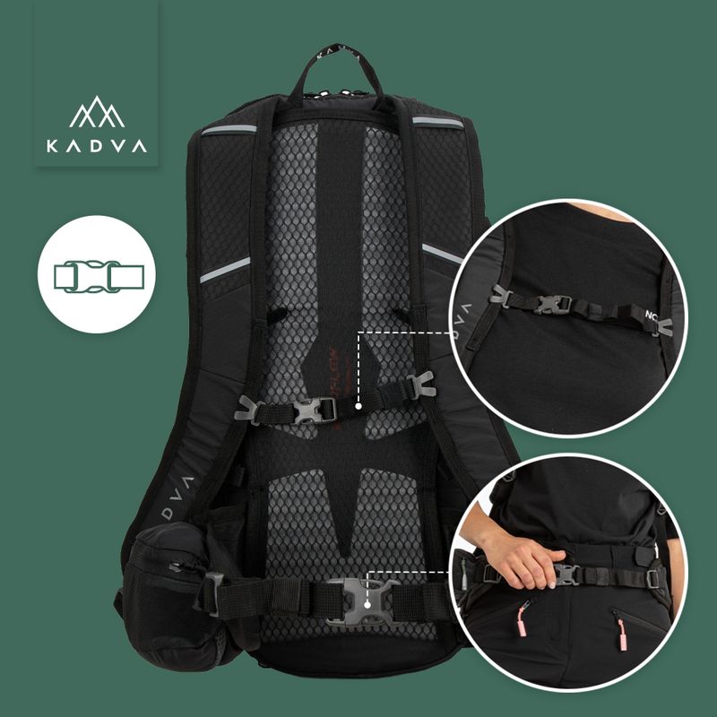 Turistinė kuprinė KADVA Escapada 20 l juoda 22