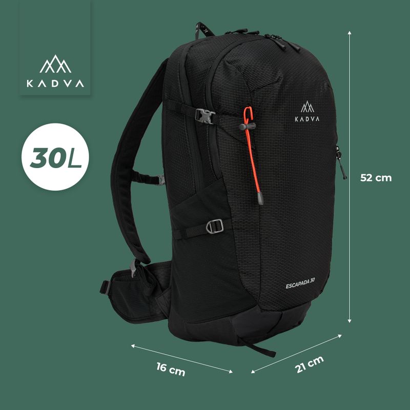 Turistinė kuprinė KADVA Escapada 30 l juoda 24