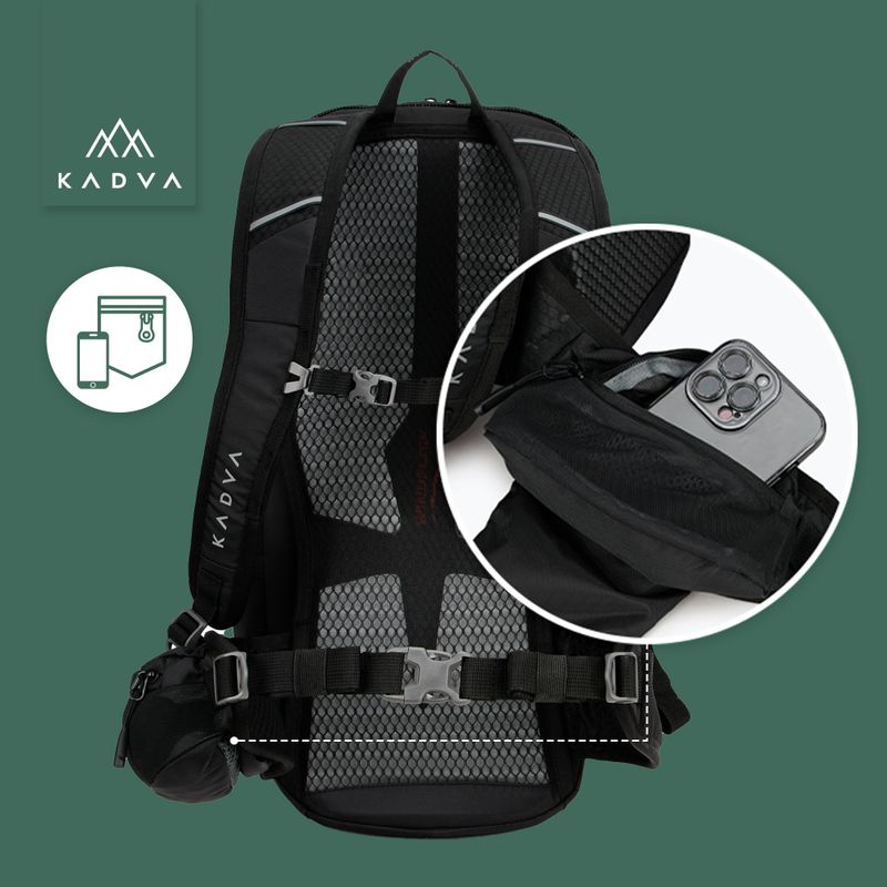 Turistinė kuprinė KADVA Escapada 30 l juoda 26