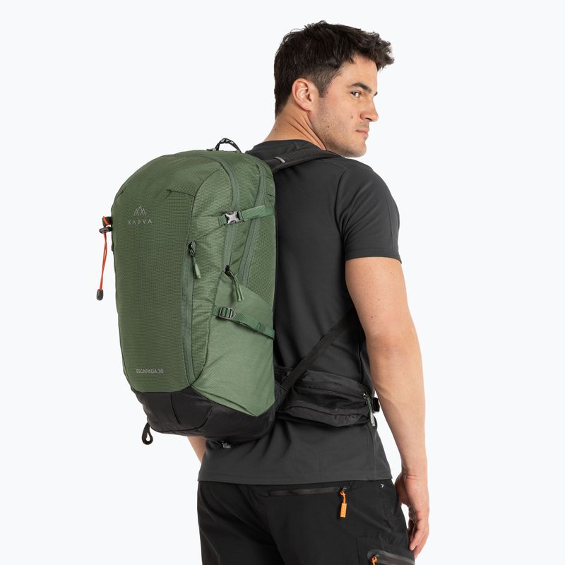 Turistinis kuprinė KADVA Escapada 30 l žalia 2