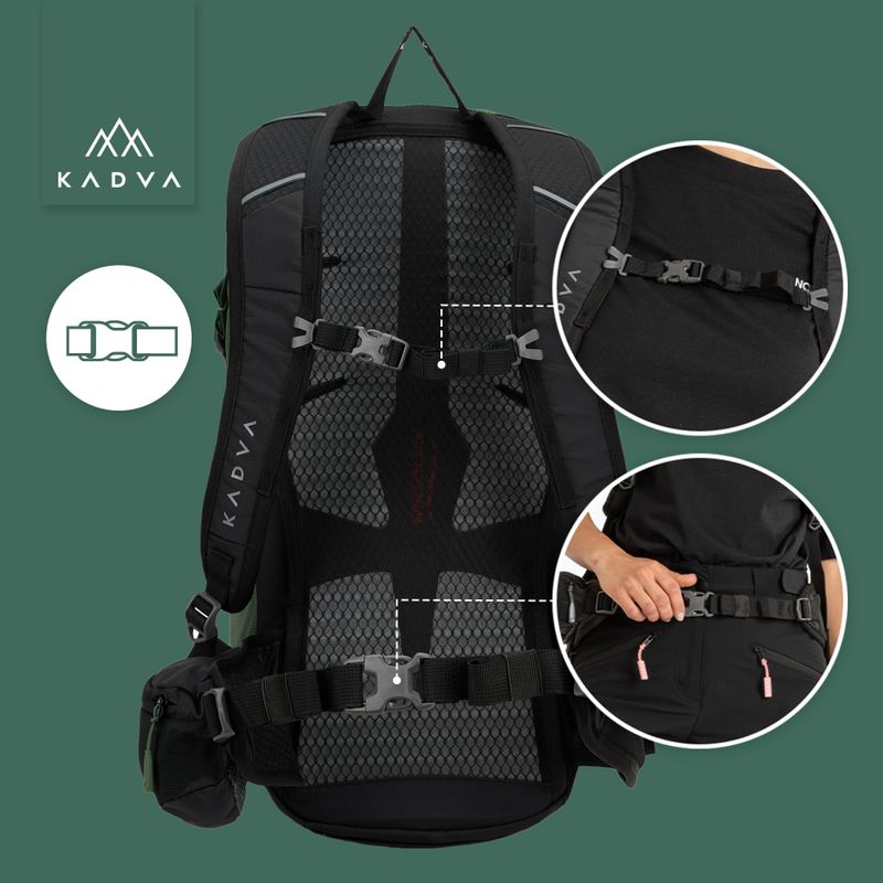 Turistinis kuprinė KADVA Escapada 30 l žalia 27
