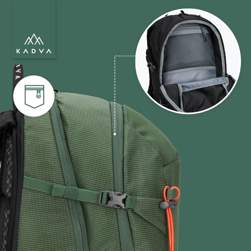 Turistinis kuprinė KADVA Escapada 30 l žalia 30